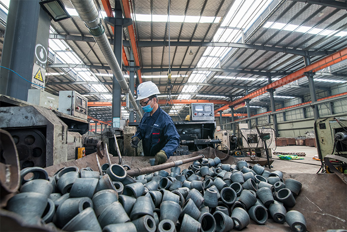 凯里网架配件-锥头加工车间